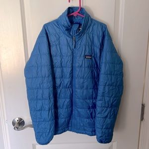Boys Youth Patagonia Nano Puff Jacket, size Large (12). Blue.